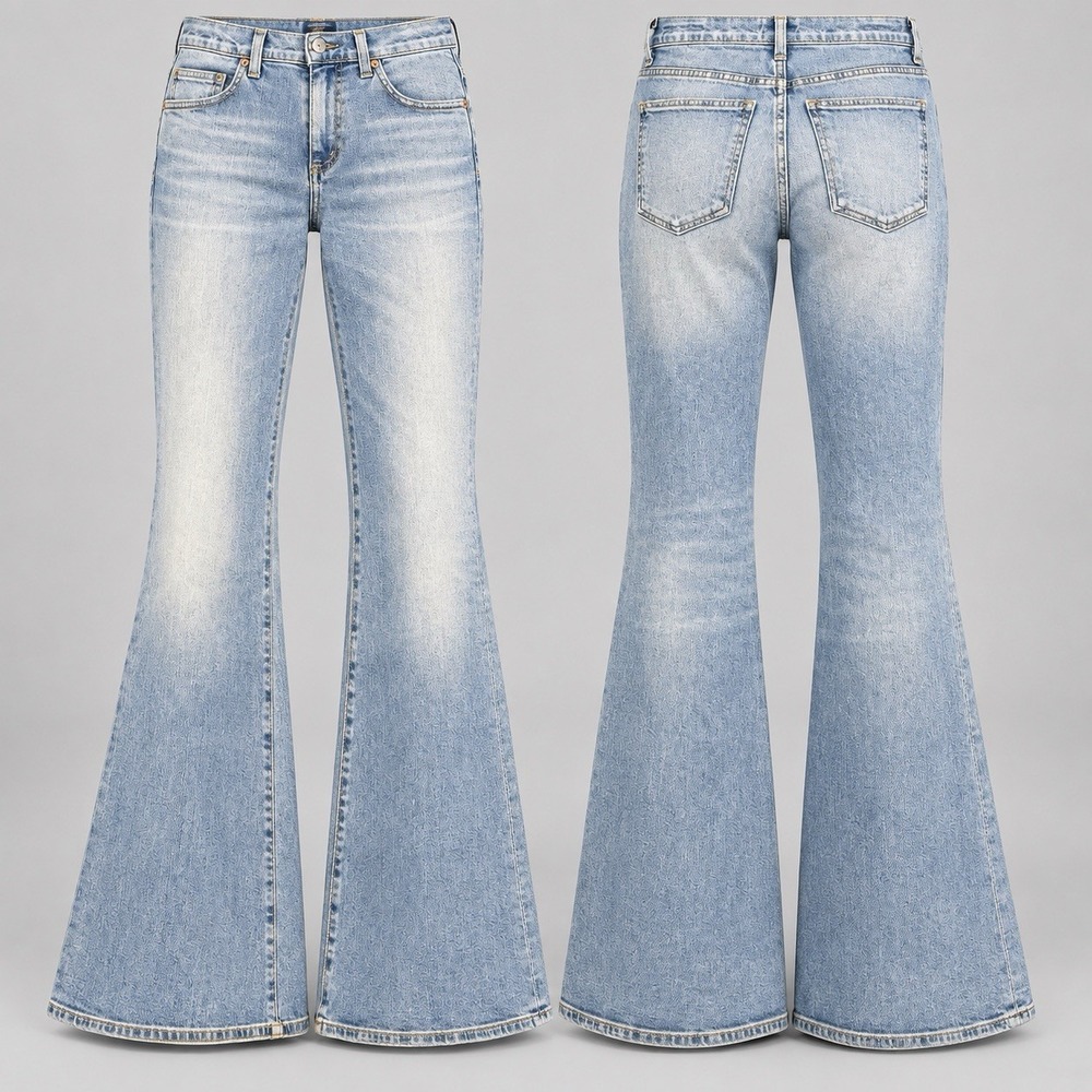 Citizens of Humanity jean womens 25/32 Chloe Mid Rise Super Flare boho y2k